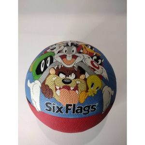 SIX FLAGS Warner Bros rareBasketball Ball Looney toons